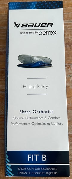 BAUER AETREX HOCKEY SKATE ORTHOTICS (Intermediate Size 4 Fit B)