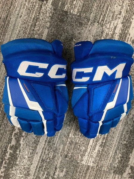 Blue Junior CCM Tacks XF Gloves 12" (Used)