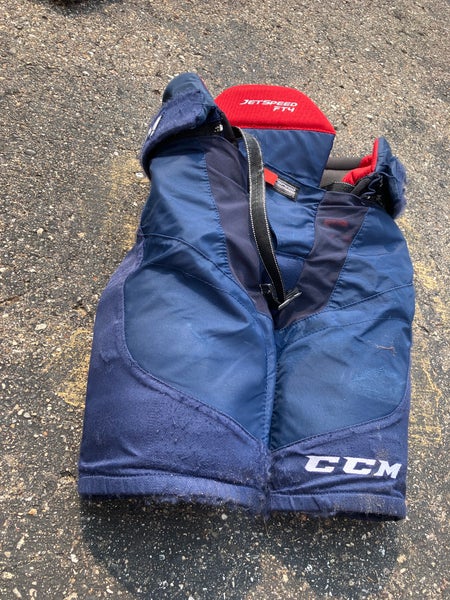 Blue Junior Large CCM Jetspeed FT4 Hockey Pants (Used)