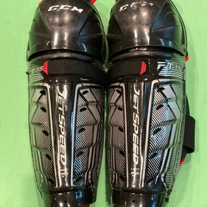 Senior CCM JetSpeed FT350 Shin Pads 14" (Used)