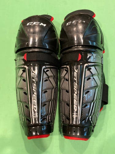 Senior CCM JetSpeed FT350 Shin Pads 14" (Used)