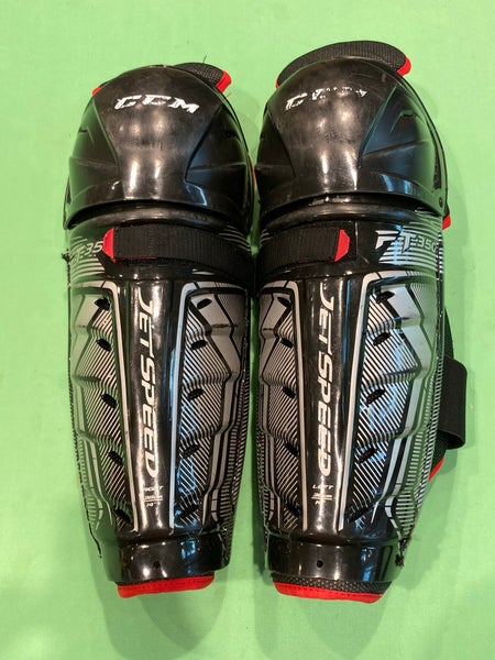 Senior CCM JetSpeed FT350 Shin Pads 14" (Used)