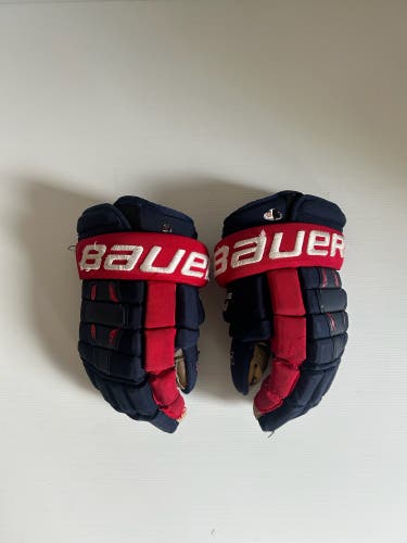 Used Red/White/Blue Bauer Nexus 2N 14" Pro Stock Gloves