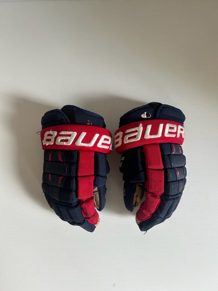 Used Red/White/Blue Bauer Nexus 2N 14" Pro Stock Gloves