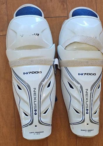 Senior Bauer Nexus N7000 15" Shin Pads (Used)