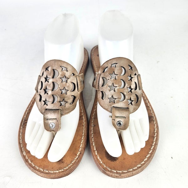 Freebird Vallera Moon & Star Flat Thong Sandals Flip Flops Women's Size: 9