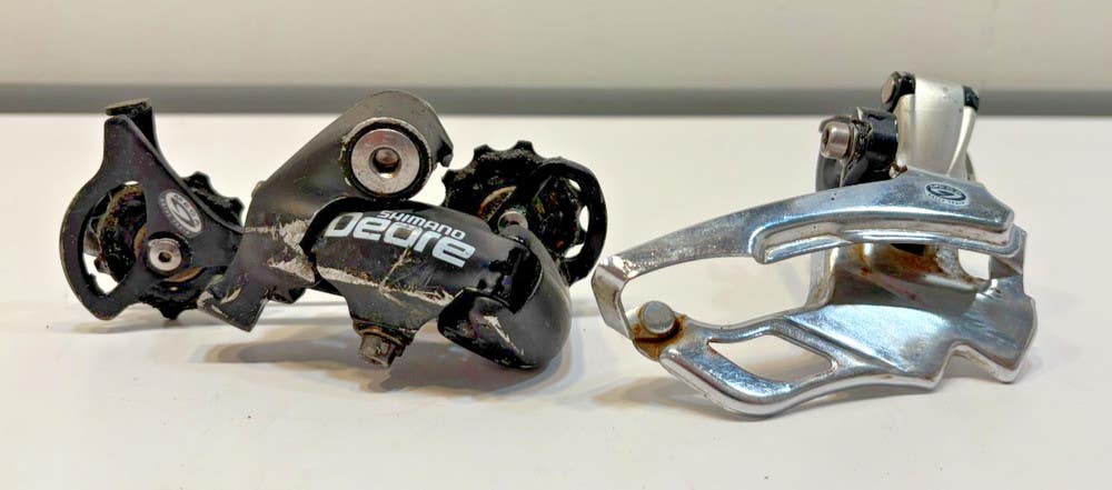 Shimano Deore RD-M510 Rear & FD-M531 Top Pull Front 3x9 Mtn Bike Derailleurs
