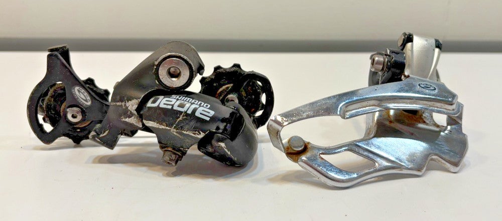 Shimano Deore RD-M510 Rear & FD-M531 Top Pull Front 3x9 Mtn Bike Derailleurs