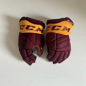 Used Maroon/Gold Senior CCM HGPJS 14" Pro Stock Gloves