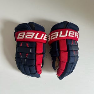 Used Red/White/Blue Bauer Nexus 2N 14" Pro Stock Gloves