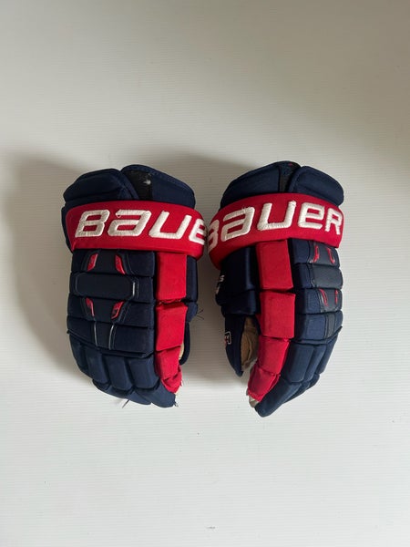 Used Red/White/Blue Bauer Nexus 2N 14" Pro Stock Gloves