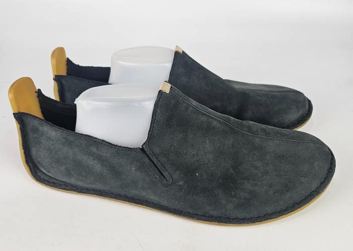VIVOBAREFOOT Soul Of Africa Ababa Mens Charcoal Leather Slip-on Shoes 49 / 16