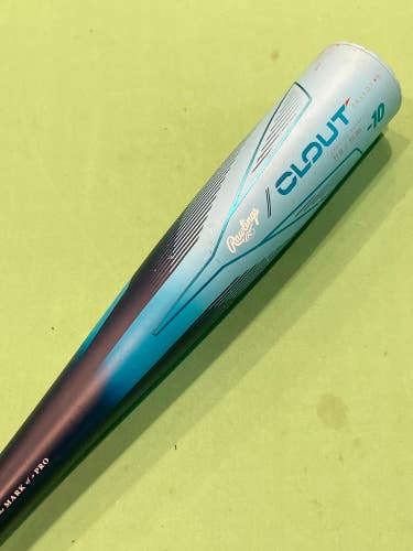 2025 Rawlings Clout AI Alloy Bat USSSA Certified (-10) Alloy 17 oz 27" (Used)