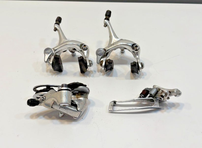 Shimano RX100 RD-A550 & FD-A550 Derailleurs + BR-A550 Silver Aluminum Brake Set