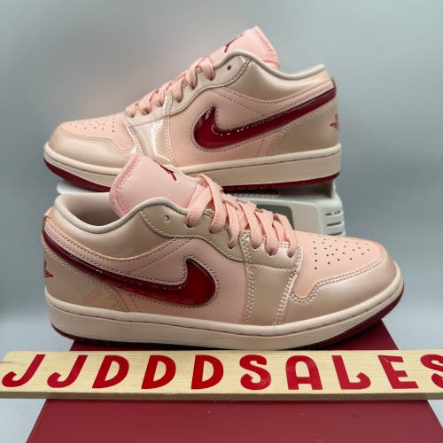 Nike Air Jordan 1 Low SE Patent Valentine’s Day HF3174-600 Women's Size 11.5 NIB