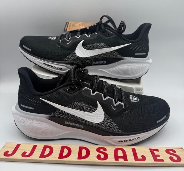 Nike Air Zoom Pegasus 41 LV Raiders Men Size 13 Black Silver White FZ5093-001 Nike Air Zoom Pegasus 41 Las Vegas Raiders Men main image 2