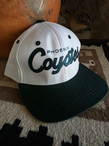 Arizona Coyotes Phoenix Coyotes White/Green Zyphyr Snapback Hat NEW