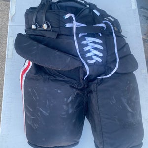 Vaughn Pro Stock Goalie Pants Large Blackhawks WEEKS 3382