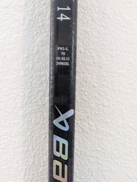 Bauer NEXUS 2NPRO Hockey Stick Left P92 70 flex Int D1 Pro Stock- dressed as TRACER