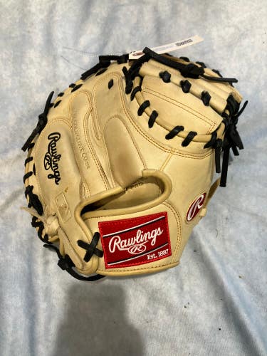 Brown Rawlings Gold Glove Elite RH Catcher's Baseball Glove 32" (Used)