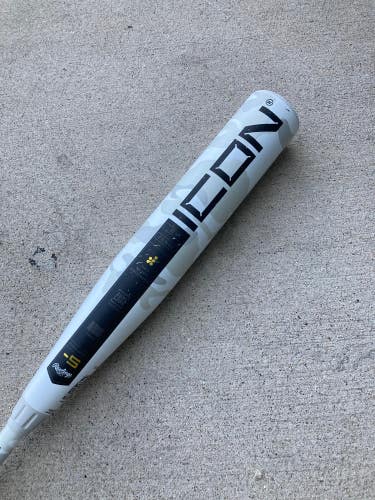 2025 Rawlings Icon Composite Bat USSSA Certified (-5) Composite 27 oz 32" (Used)