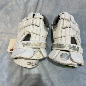 White Maverik M4 Lacrosse Gloves 13" (Used)
