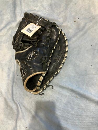 Black Rawlings Encore RH First Base Baseball Glove 12" (Used)