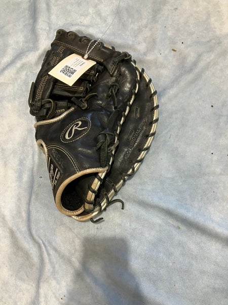 Black Rawlings Encore RH First Base Baseball Glove 12" (Used)