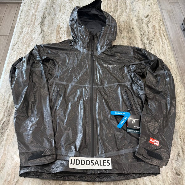 Columbia Titanium OutDry Extreme Jacket Active Fit Packable Black Men’s Sz Small   New