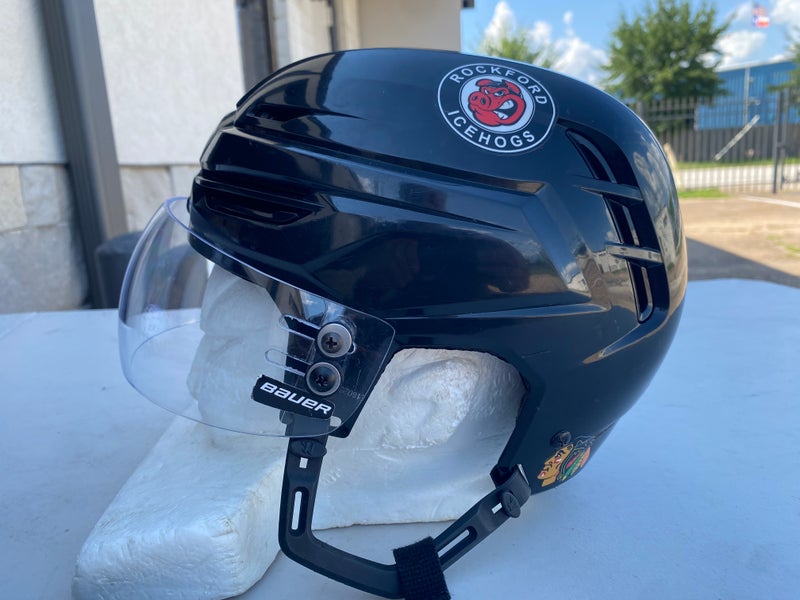 Warrior Alpha One Pro Hockey Helmet Pro Stock Medium Black Visor Combo 77450