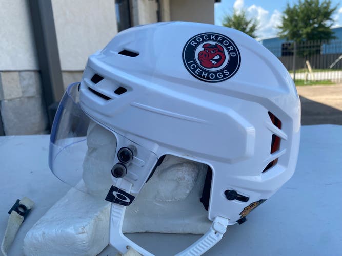 CCM Tacks 710 Pro Stock Hockey Helmet Visor Combo Medium White 54922
