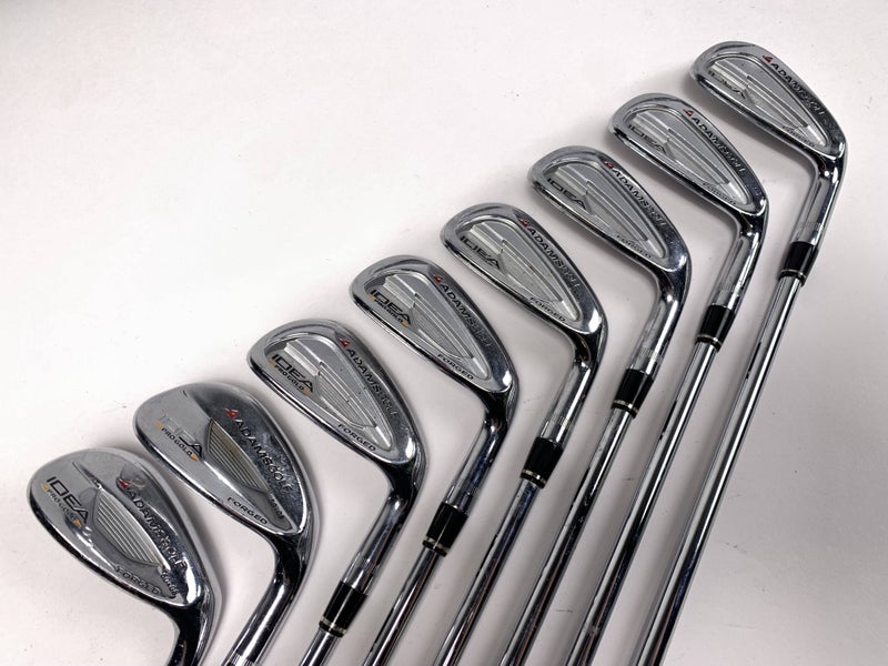 Adams Idea Pro Gold Iron Set 5-PW+GW+LW Project X 5.0 Regular Steel Mens RH