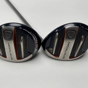 Nicklaus Claw 3 & 5 Fairway Wood Set 15* 18* Fujikura SG Fairway 3.01 Stiff RH