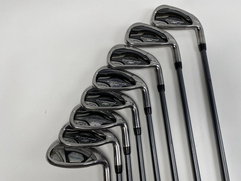 Callaway Steelhead XR Iron Set 5-PW+AW+SW Matrix Ozik Program F15 60 Graphite RH