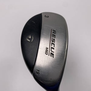 TaylorMade Rescue Mid 3 Hybrid 19* 65g Stiff Graphite Mens RH