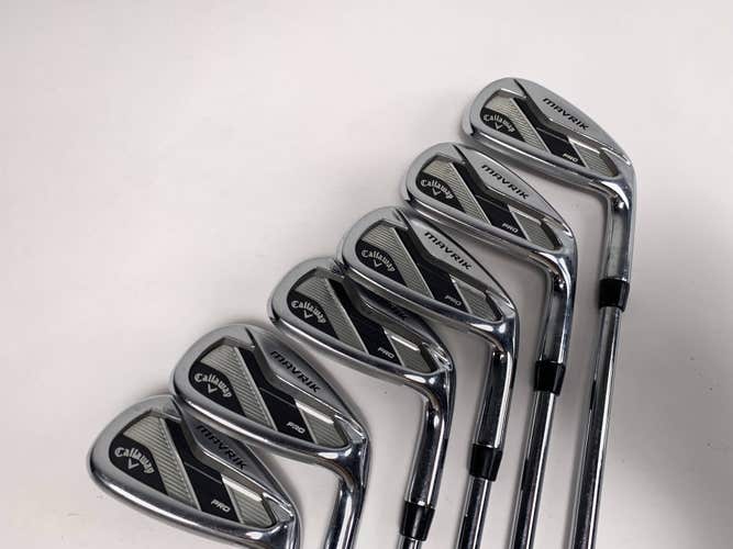 Callaway Mavrik Pro Iron Set 6-PW+AW Elevate VSS Pro 105g Stiff Steel Mens RH