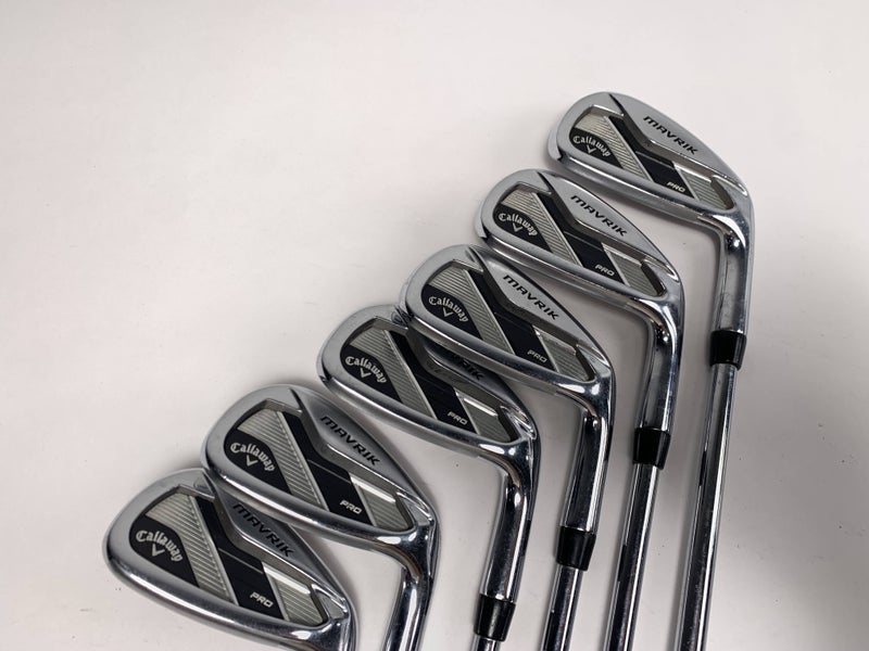 Callaway Mavrik Pro Iron Set 6-PW+AW Elevate VSS Pro 105g Stiff Steel Mens RH