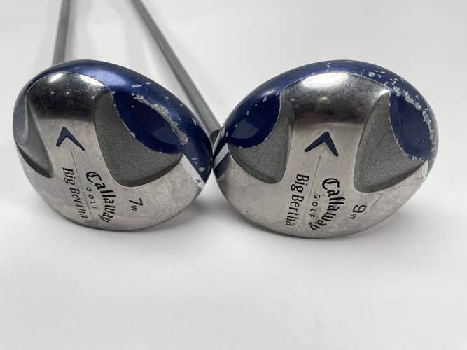 Callaway Big Bertha Ladies 2008 7&9 Fairway Wood Set 21* 24* Ladies Graphite RH