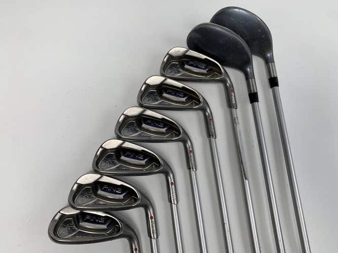 Ping Serene Iron Set 4HY-5HY+6 Iron-PW+SW Red Dot ULT 210 Ladies Steel Womens RH