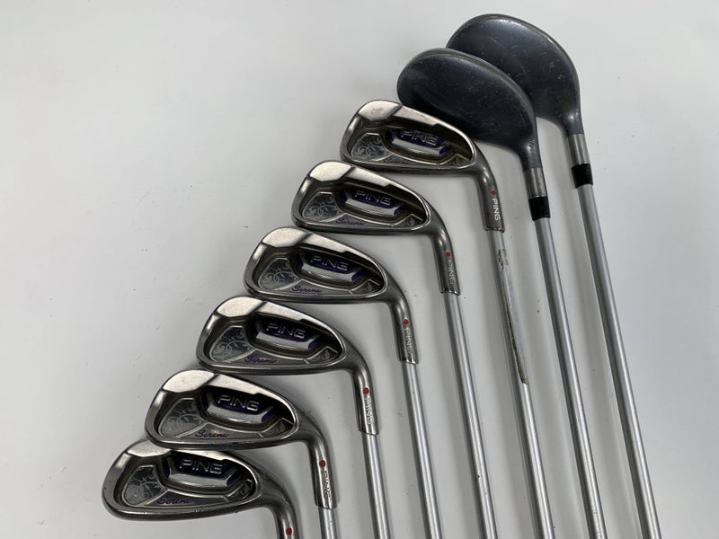 Ping Serene Iron Set 4HY-5HY+6 Iron-PW+SW Red Dot ULT 210 Ladies Steel Womens RH