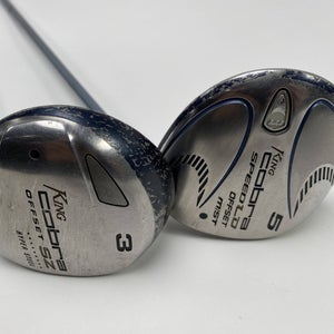 Cobra SZ 3 & 5 Fairway Wood Set 15* 18* Bassara M Speed Tuned 45g Ladies RH