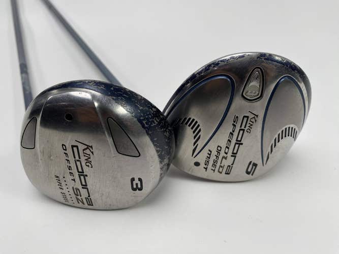 Cobra SZ 3 & 5 Fairway Wood Set 15* 18* Bassara M Speed Tuned 45g Ladies RH