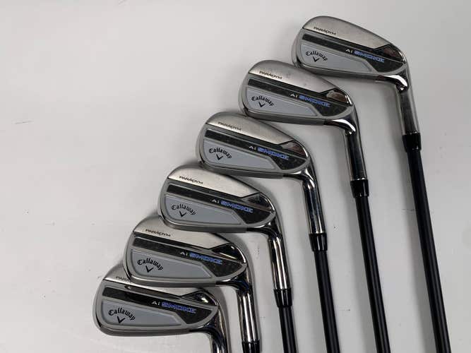 Callaway Paradym Ai Smoke Iron Set 5-PW KBS Players Graphite Iron 70g Regular RH