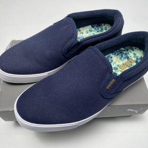 Puma Tustin Summer Casual Shoes Navy Blue Gold Women's SZ 6.5 (194230)