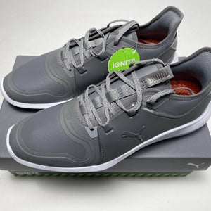 Puma Ignite Fasten8 Pro Golf Shoes Gray Men's SZ 10 (194466 09)