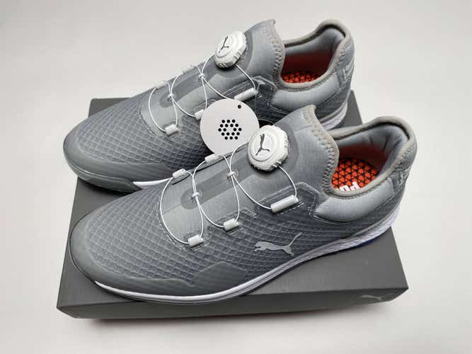 Puma ProAdapt AlphaCat Disc Golf Shoes Gray Blue Men's SZ 8 (376043 04)