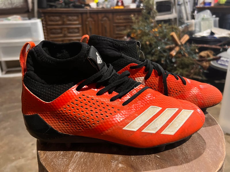 Orange Men's Adult Size M 7.0 (W 8.0) Adidas Molded Cleats Cleats (Used)