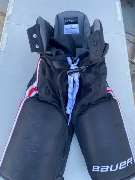 Bauer Nexus Pro Stock Hockey Pants Blackhawks Large +1” 63729