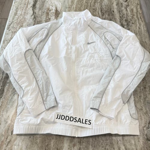Nike NOCTA NRZ Full-Zip Track Jacket White Silver HV5312-100 Men’Sz XL NWOT New