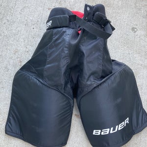 Black Junior Large Bauer Nsx Hockey Pants (Used)
